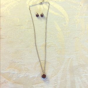 Necklace and earrings set