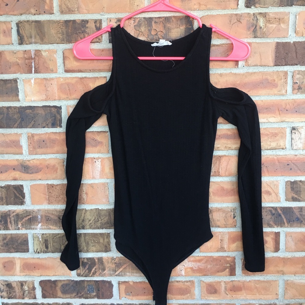 Ribbed long sleeve bodysuit