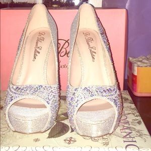 Iridescent Sparkling Heels