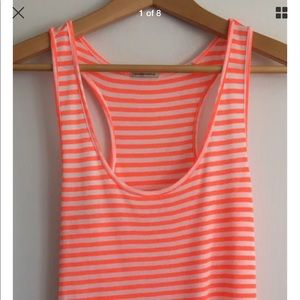 Maison Scotch Striped Racer Back Tank Top SZ 2