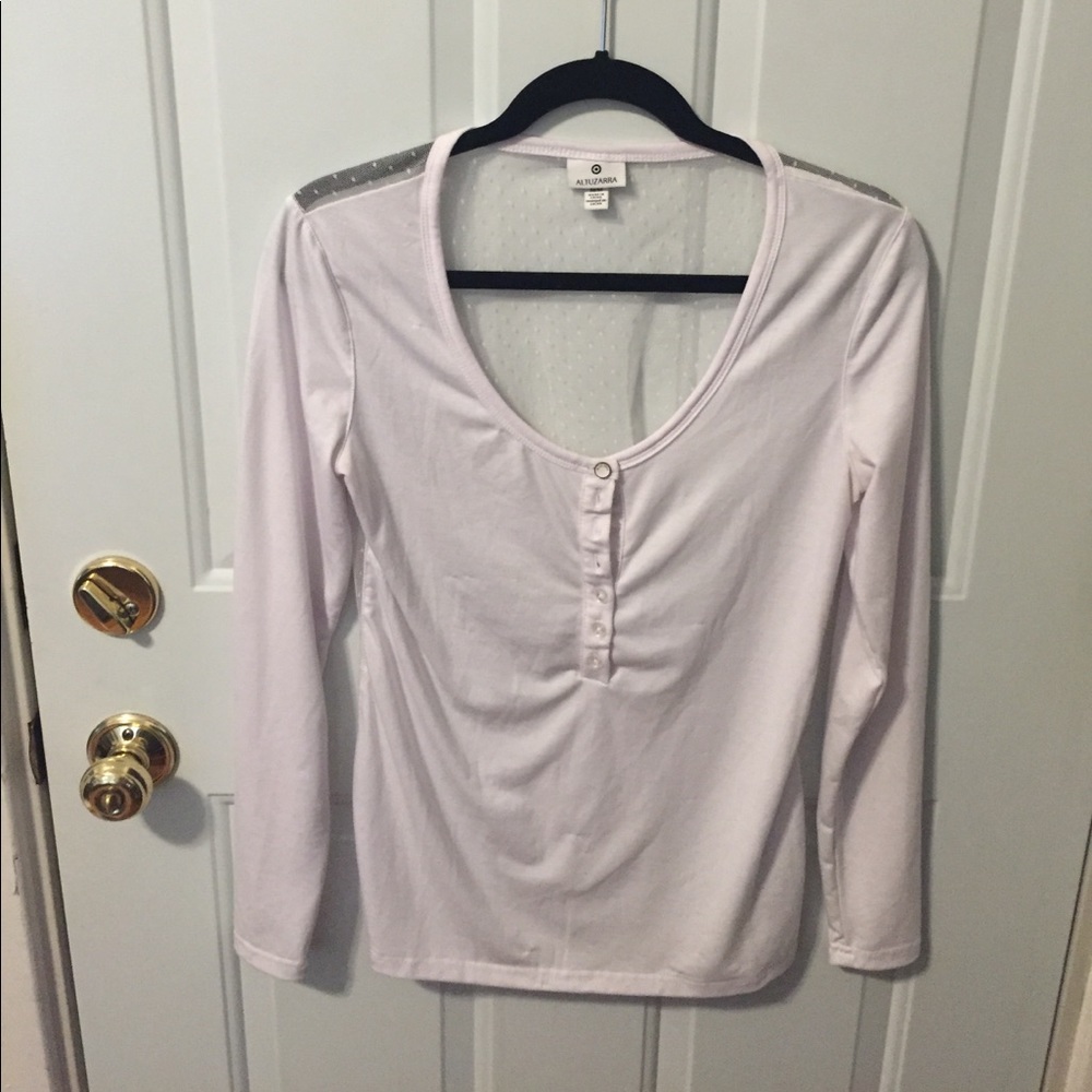 Altuzarra For Target Sheer Back Henley sz M