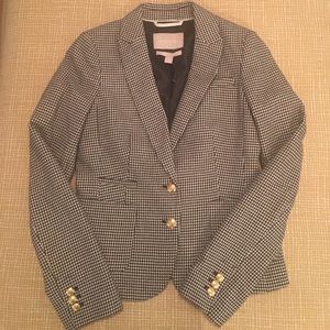 Banana Republic houndstooth wool blazer