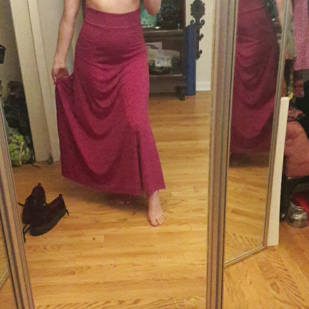 Lularoe Magenta Maxi skirt