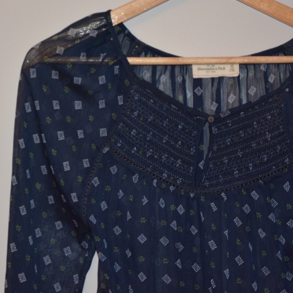 Sheer Abercrombie and Fitch Blouse