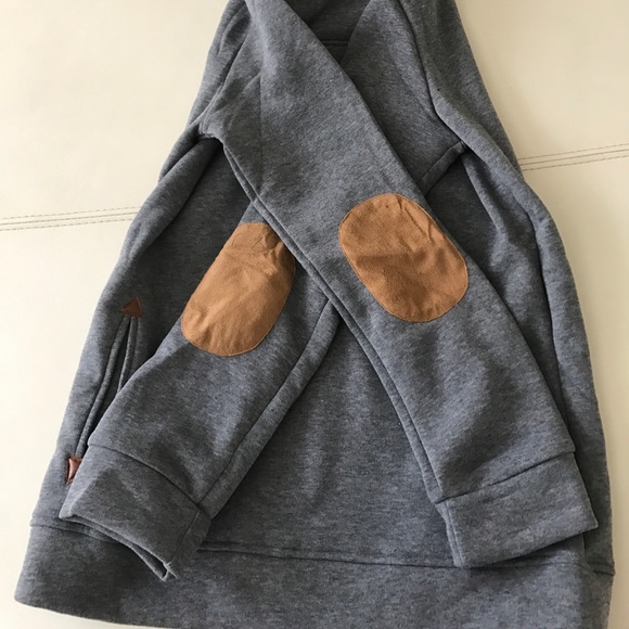 Long sleeve cotton blend hoodie - Picture 4 of 5