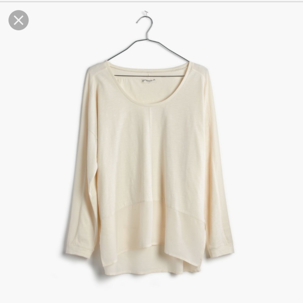 Madewell Silk-Edge Dolman Tee