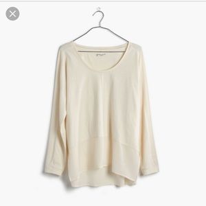 Madewell Silk-Edge Dolman Tee