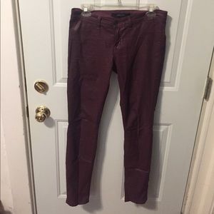 J. Brand Plum Waxed Skinny Jean sz 29