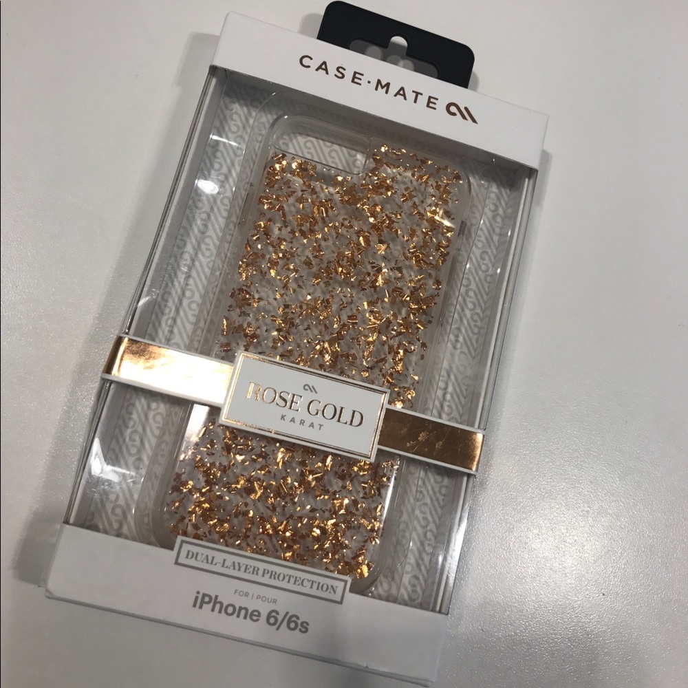 Rose gold flakey case for iPhone 6/6s/7