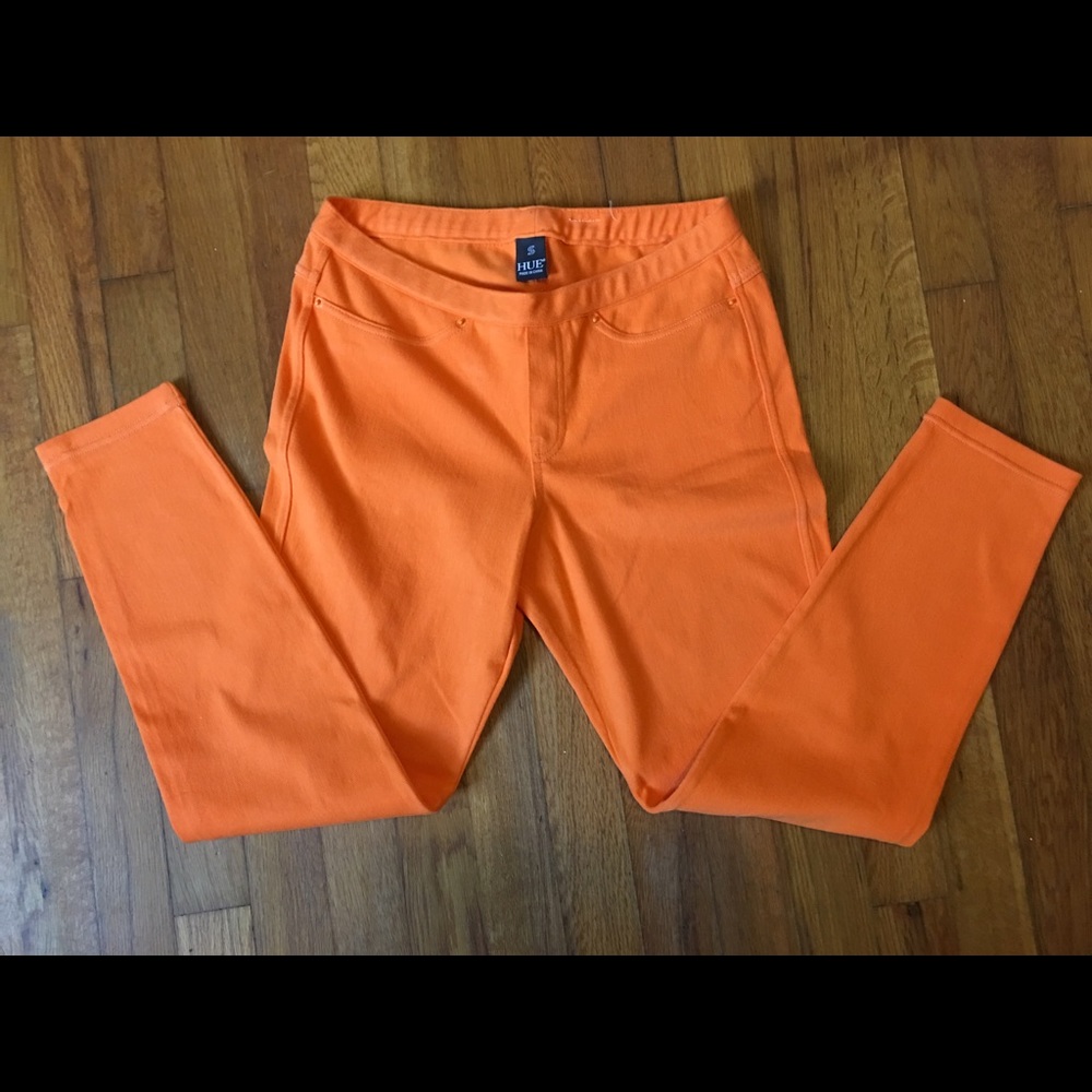 HUE orange jeggings