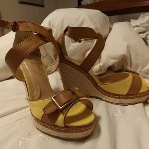 New Bamboo Wedge Sandals (Pinot)