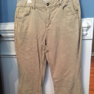 Cold water Creek tan stretch jeans 16 petite