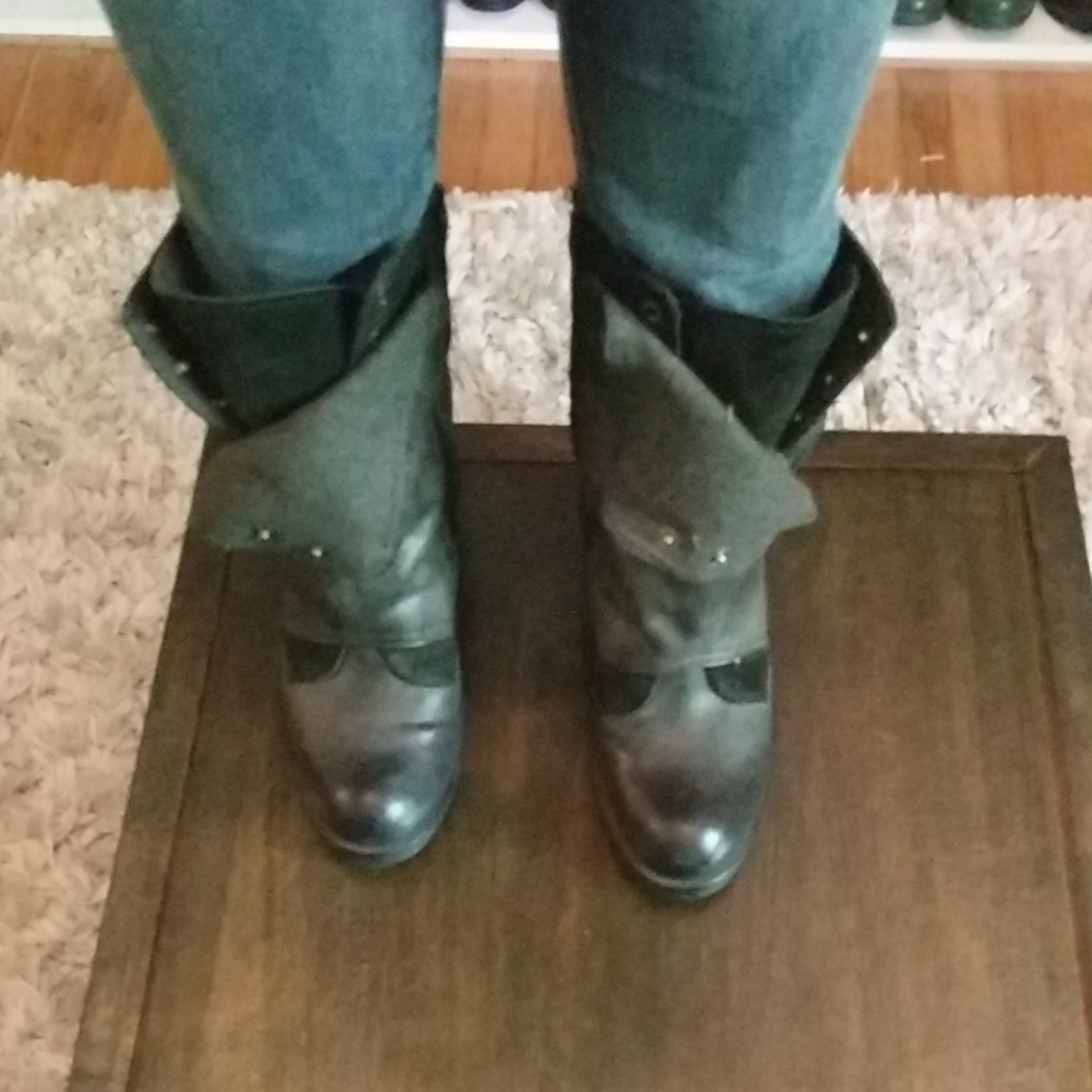 Luxury Rebel gray/black boots