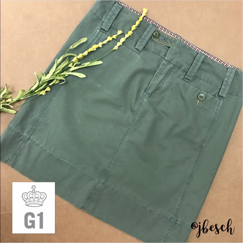 G1 Goods for Anthropologie Army Green Skirt