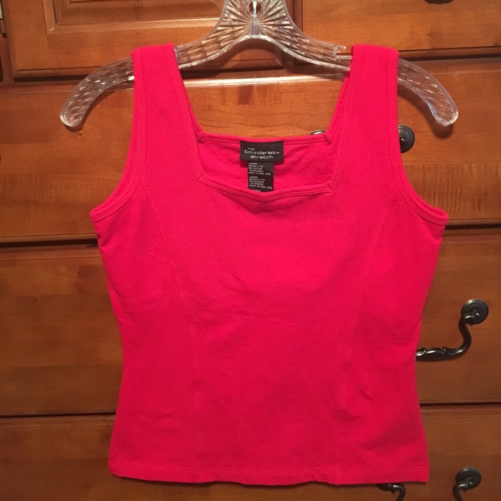Red tank top