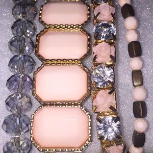 Blush Pink Bracelets Set of four