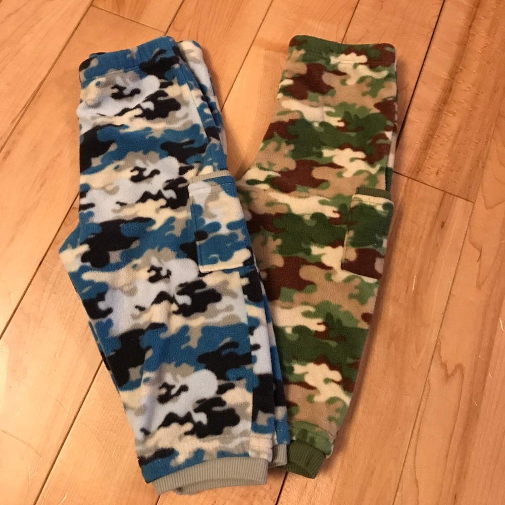 Two Pair Fleece Camo Pants
