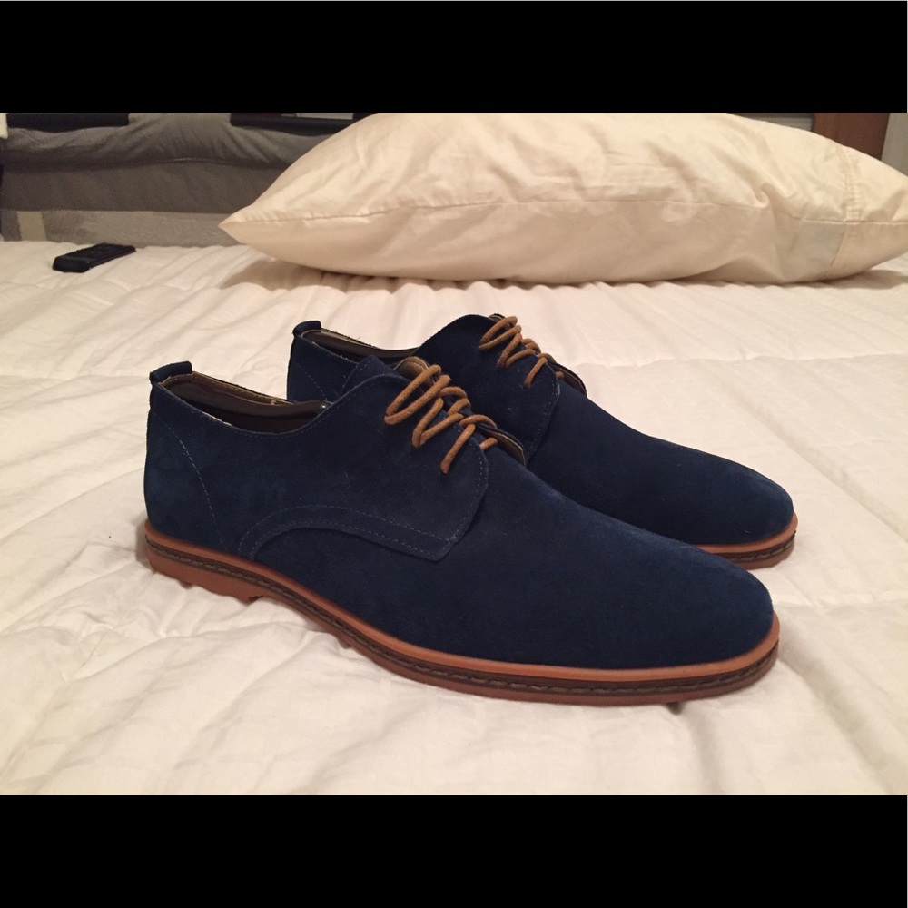 Men's sz 9 Blue Suede Shoes