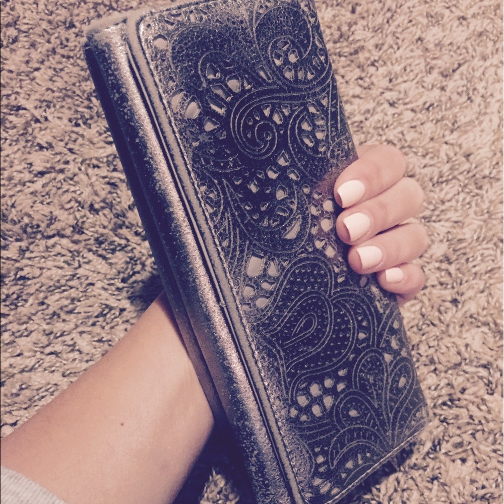 Metallic wallet/clutch