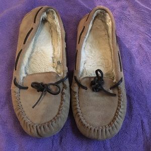 Moccasin style slippers from Target