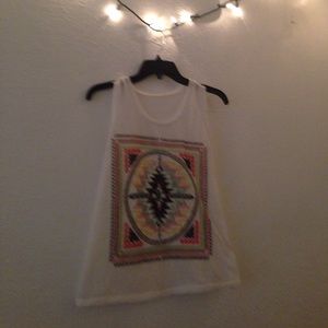 Aztec print tank top