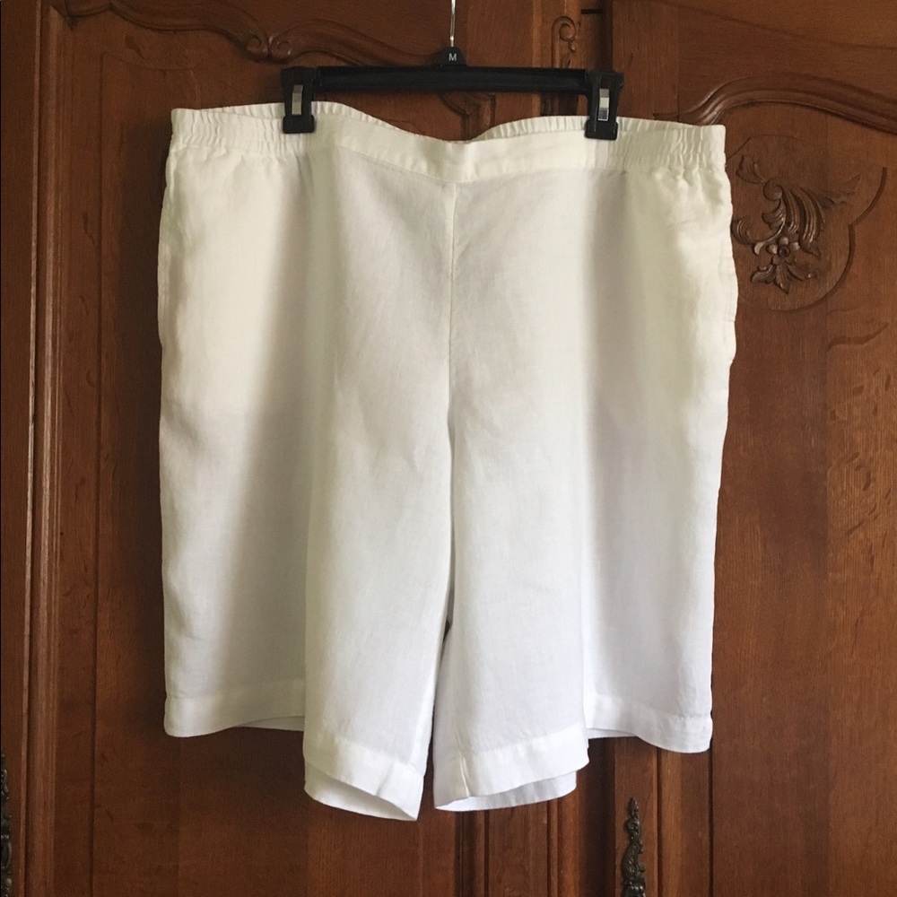 J. Jill casual Linen walking shorts with pockets