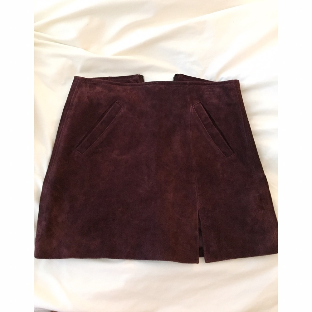 Suede Skirt