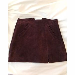 Suede Skirt