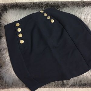 High waist mini skirt