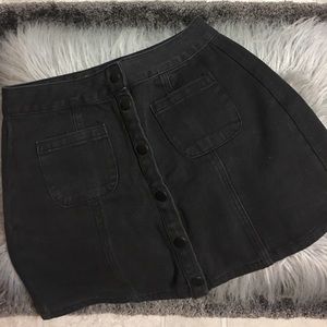 Brandy Melville denim Button-down skirt