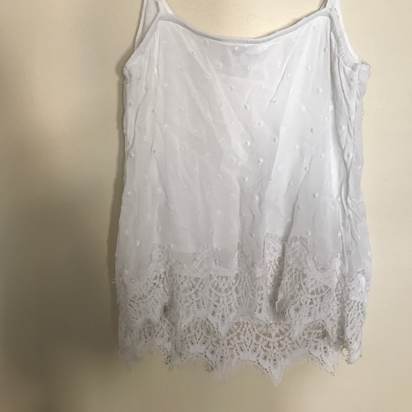 Lucky Brand Lace Polka Dot Tank - Picture 2 of 4
