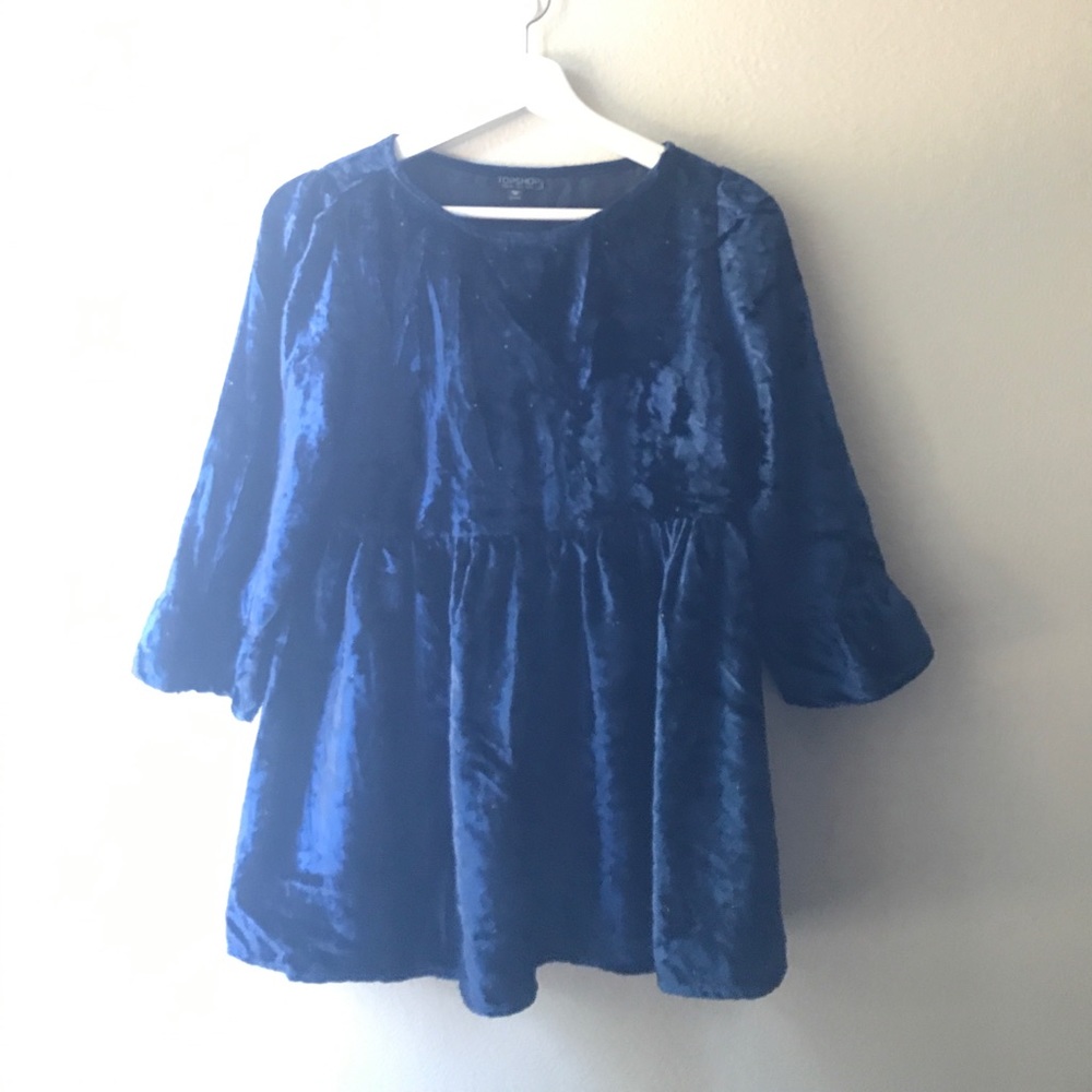 Topshop velvet top