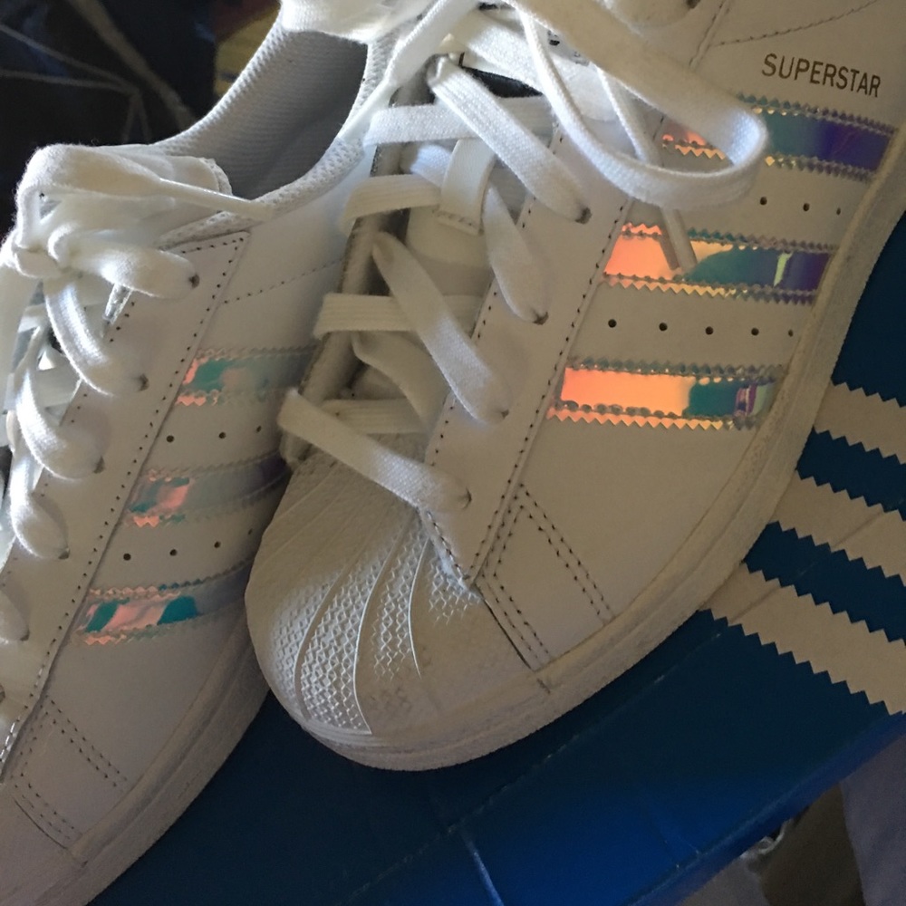 Adidas holographic superstars