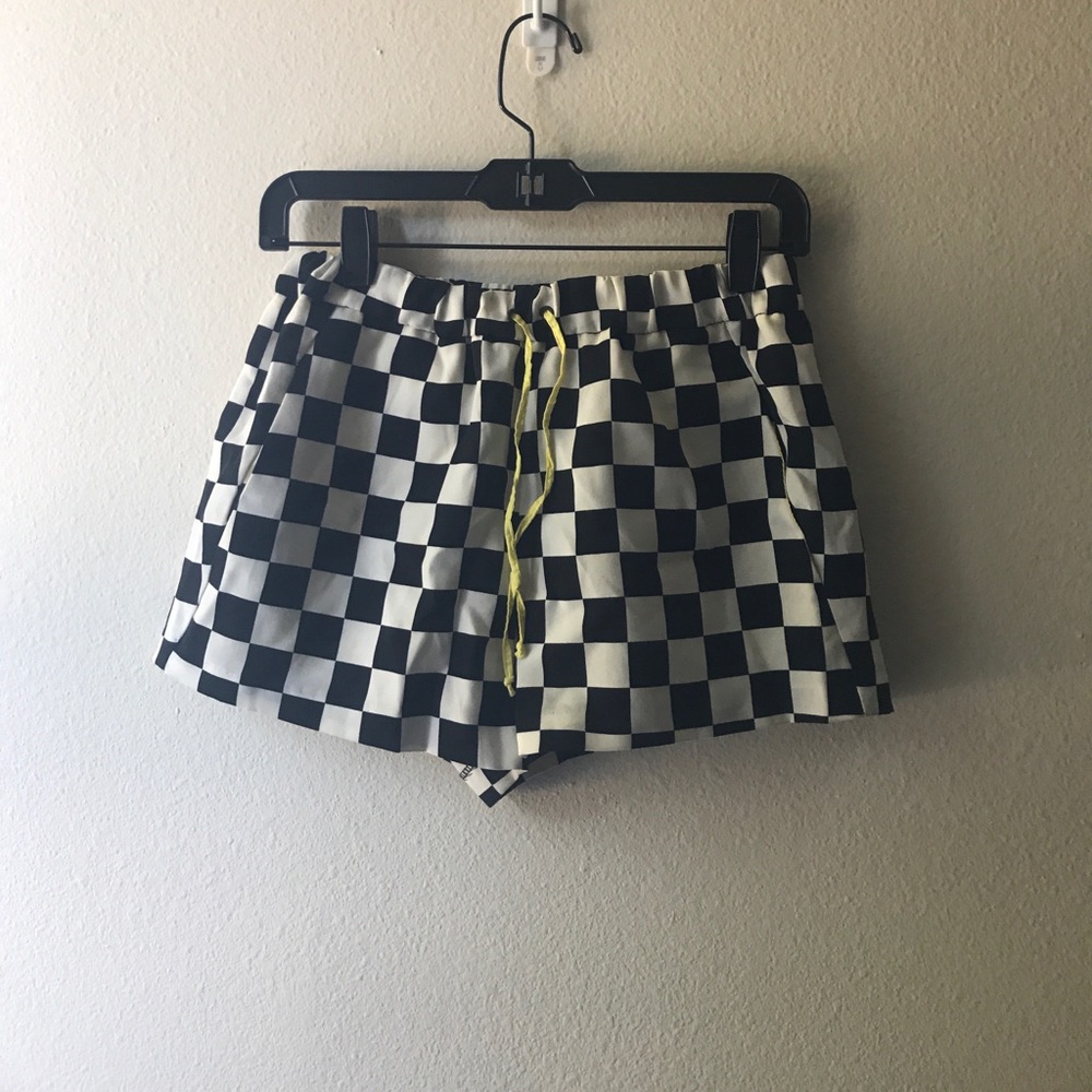 ZARA CHECKED SHORTS