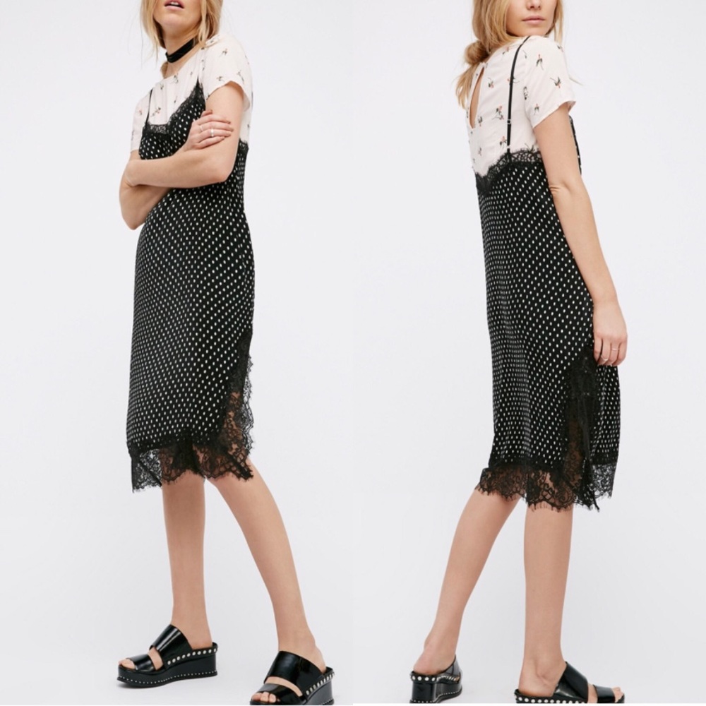 NWT Free People 2 in 1 slip dress and shirt