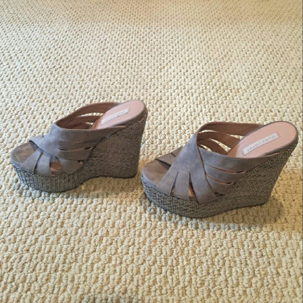 Pura Lopez Wedge Sandals