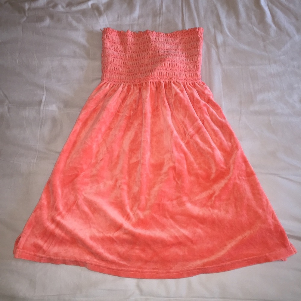 NWT Juicy Couture Smocked Velour Dress