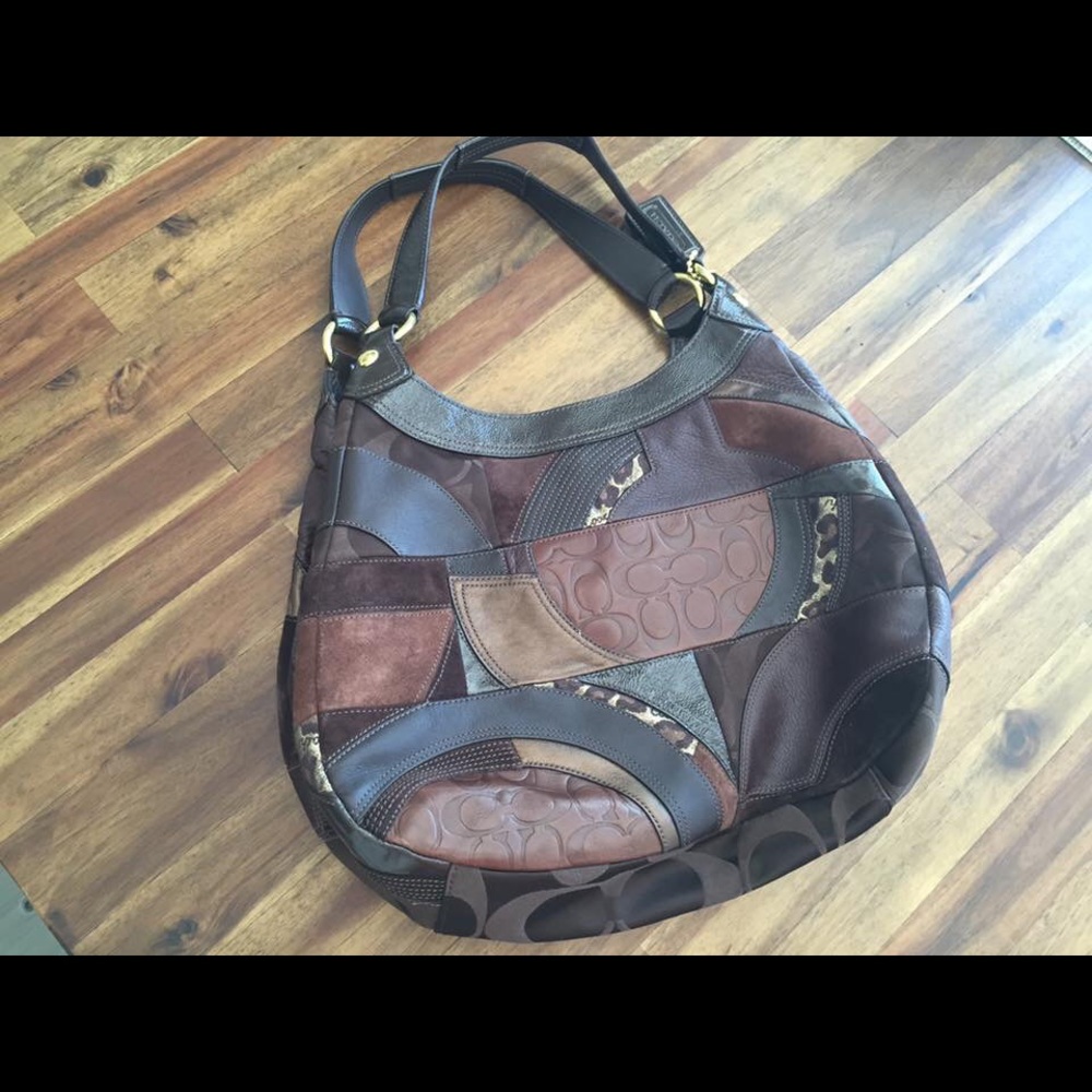 Authentic Patchwork Coach Bag