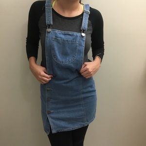 Cute overall denim skirt