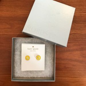 Yellow Kate Spade earrings