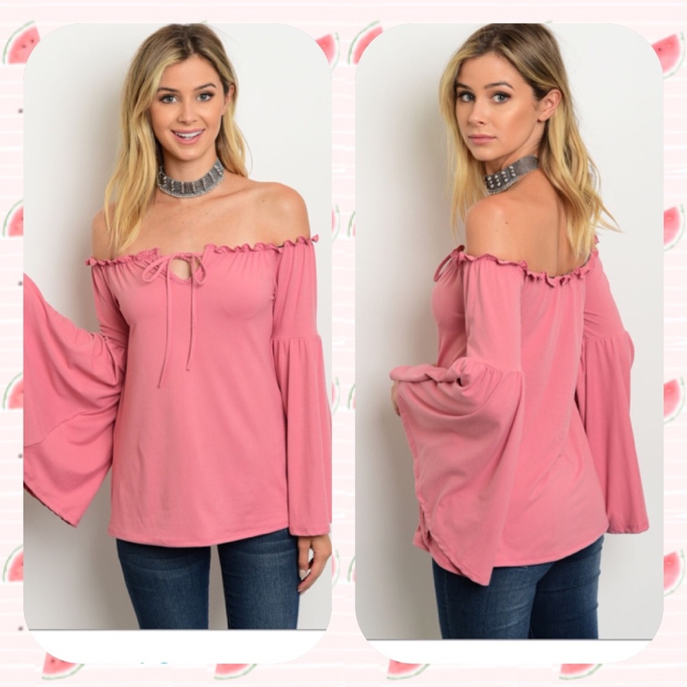 Blush Off Shoulder Top