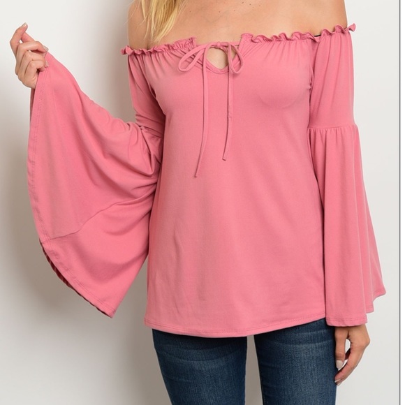 Blush Off Shoulder Top - Picture 2 of 3