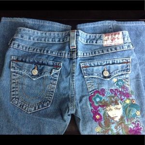 True Religion vtg embroidered jeans