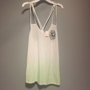 Brand new green ombré VS pink tank top