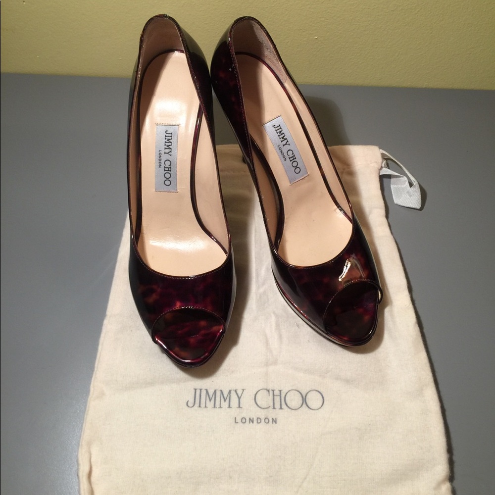 Jimmy Choo 'Luna' peep Toe heel