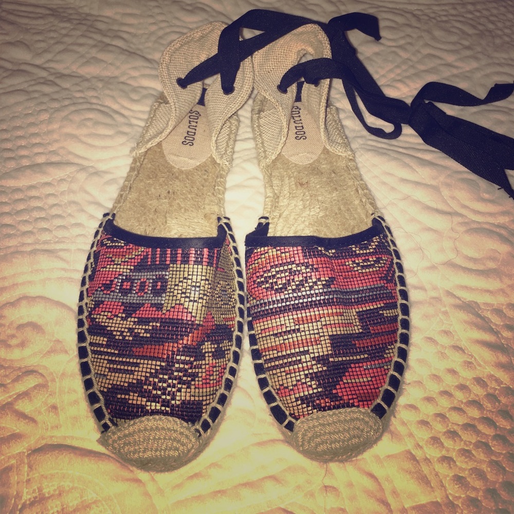 Soludos ankle wrap sandals