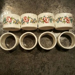 Coalport Napkin Rings - Bone China - Ming Rose