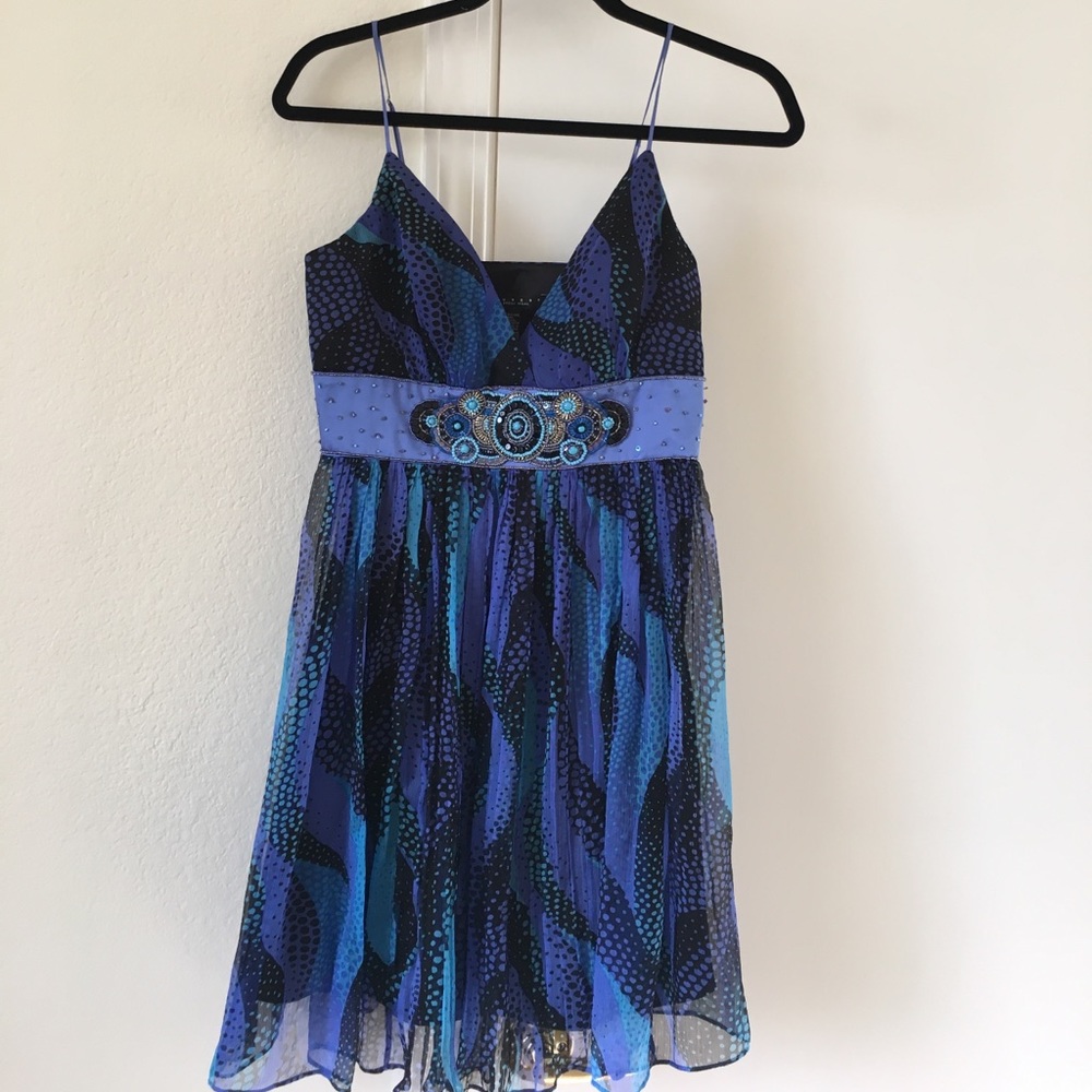 Laundry Beaded Printed Dress