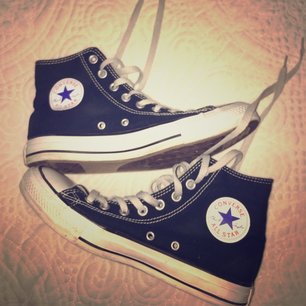 Converse black high top