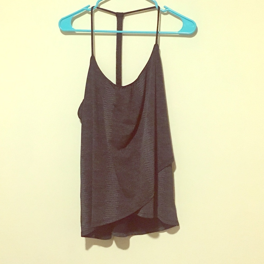 Calvin Klein NWT Silver Shimmering Tank